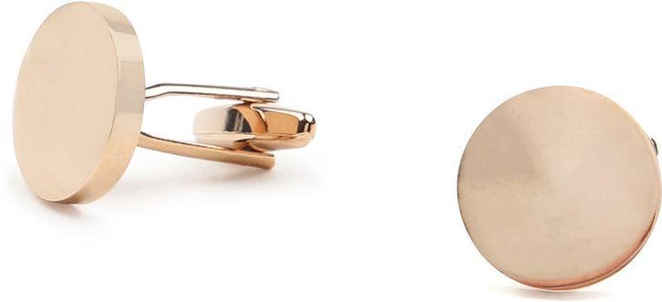 Manchetknoop Rond Roségoud maat  Heren, Handtassen en Accessoires, Manchetknopen, Nieuw, Verzenden