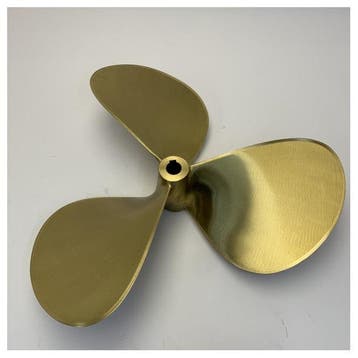 Bieden: Michigan Propellers 3-Blade Brass Propeller GL352 2, Watersport en Boten, Ophalen of Verzenden, Nieuw