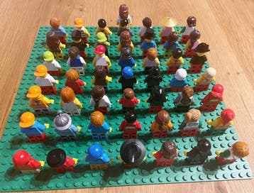 Lego Minifiguur - City - Originale 50 Lego-Figuren,, Nieuw