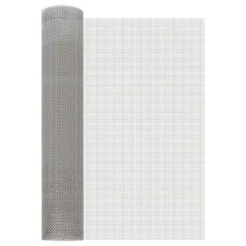 vidaXL Mesh Scherm 60 x 500 cm 6 Mesh Roestvrij staal 201, Verzenden, Nieuw