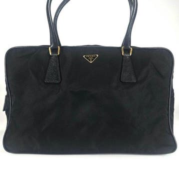 Prada - BL0105 Tessuto Nylon & Leather Boston - Sac, Nieuw