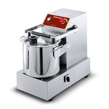 Cutter RVS 15L | Vlak mes met gekromde bladen + 2 snelheden, Verzenden, Nieuw in verpakking