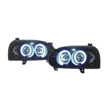 PHARES VOLKSWAGEN VW GOLF 3 ANGEL EYES CCFL FOND NOIR, Auto-onderdelen, Verzenden, Nieuw