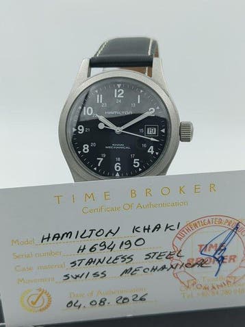 Hamilton - Khaki Mechanical - Sans prix de réserve - H694190