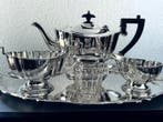 Chippendale - Theeservies (5) - Verzilverd, Bakeliet -
