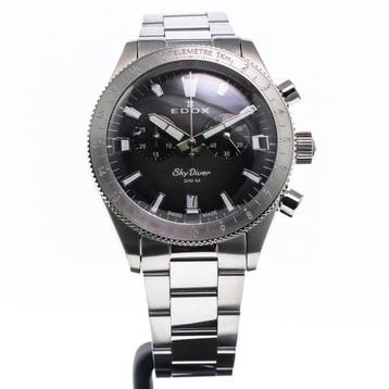 Edox Sky Diver - Swiss Made Chronograph Watch -