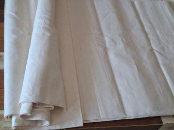 Groot stuk vintage Emiane stof — Linnen en hennep - Textiel