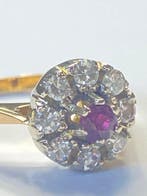 Sans prix de réserve - Bague - 18 carats Or jaune Rubis -, Bijoux, Sacs & Beauté