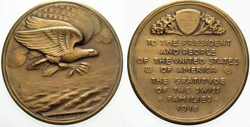 Brons medaille 1918 Vereinigte Staaten von Amerika, Verzenden