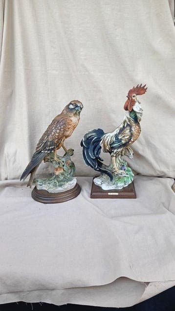 Capodimonte, Giuseppe Armani - Beeldje - Gallo e Falco -