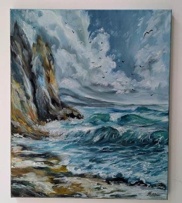 Angela Guchko - Voz das Ondas, Antiek en Kunst, Kunst | Schilderijen | Modern