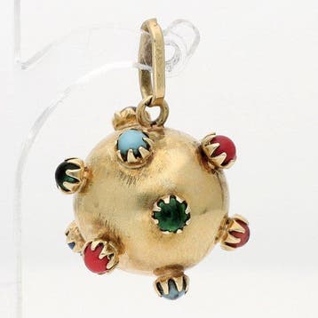 Pendentif - 14 carats Or jaune - Diverses pierres précieuses