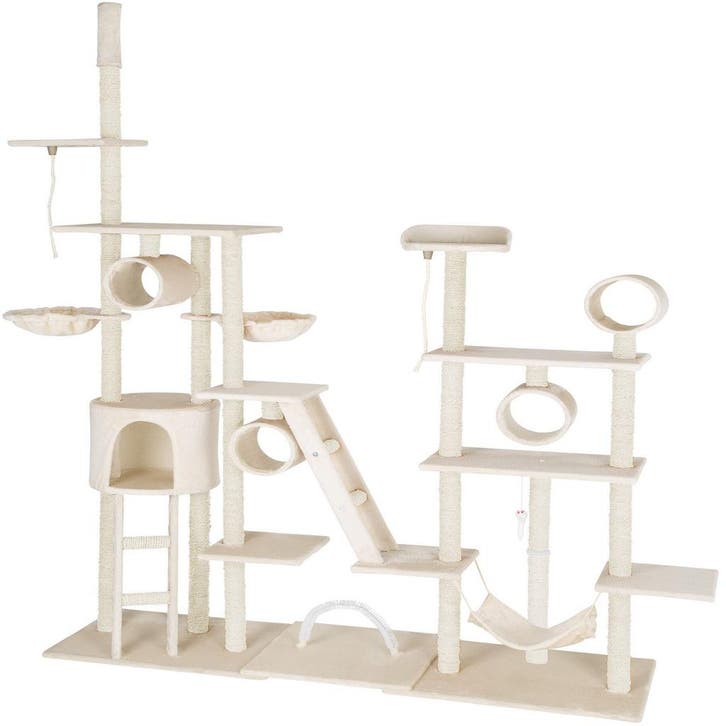 tectake Krabpaal Snooky 261 cm - beige, Animaux & Accessoires, Accessoires pour chats, Envoi