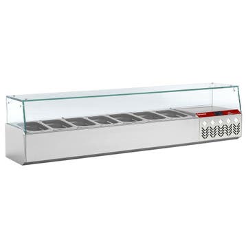 Gekoelde structuur GN 6x1/4, 1x1/9, met rechte ruit, Verzenden, Nieuw in verpakking, Koelen en Vriezen