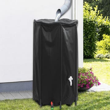 vidaXL Watertank met kraan opvouwbaar 380 L PVC, Verzenden
