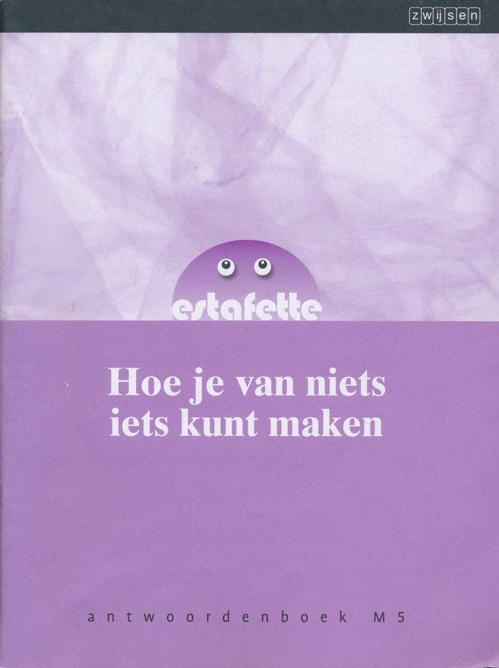 Estafette nieuw antwoordenboek M5 Hoe je van niets iets kunt, Boeken, Schoolboeken, Verzenden