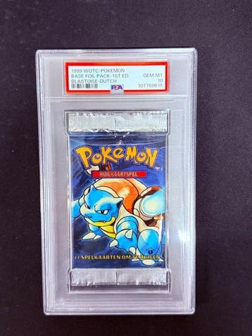 Pokémon - 1 Graded card - Tortank Première édition, Foil -