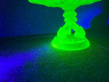Schaal - Uraniumglas, Antiek en Kunst