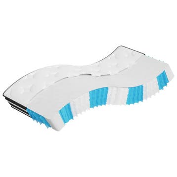 vidaXL Pocketveringmatras middelhard 70x200 cm, Verzenden, Nieuw