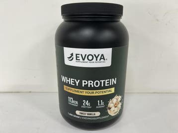 Veiling - 6x Evoya whey protein Sweet vanilla 1000g, Nieuw