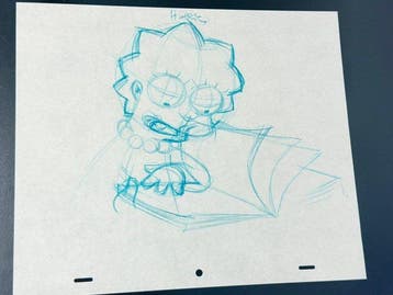 Gracie Films - Originele animatietekening van Lisa Simpson,, Cd's en Dvd's, Nieuw in verpakking
