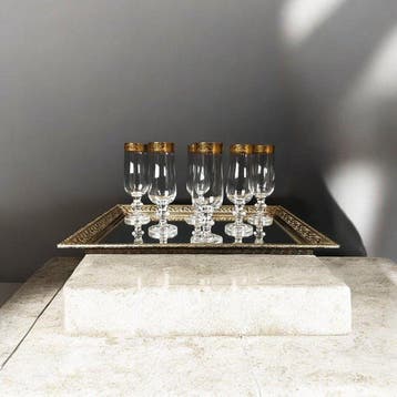 Theresienthal - Amplia Cenefa en Oro 24 ql. - Drinkservies