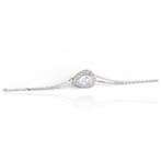 Armband - 18 karaat Witgoud - 0.88ct. tw. Diamant