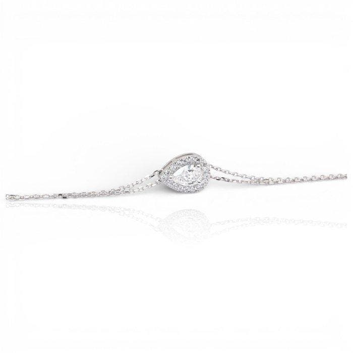 Armband - 18 karaat Witgoud - 0.88ct. tw. Diamant, Bijoux, Sacs & Beauté, Bracelets