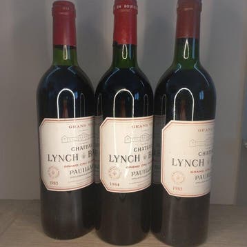 1983 , 1984 & 1985 Chateau Lynch-Bages - Pauillac 5ème Grand, Nieuw