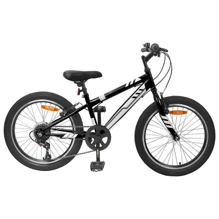 vidaXL Mountainbike 24 Inch 6-Speed voor 8-12 jaar oud Zwart, Vélos & Vélomoteurs, Vélos | Vélos de course, Envoi