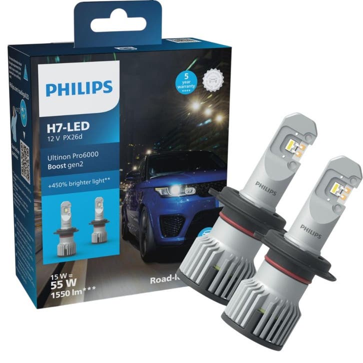 Philips H7 LED Ultinon Pro6000 Boost Gen2 – auto LED lampen, Auto-onderdelen, Verlichting, Nieuw, Verzenden