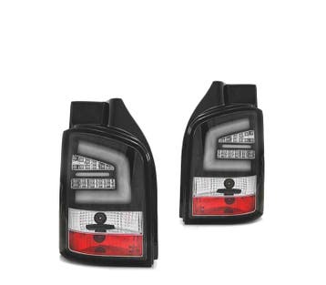 Feux Arrière Pour Volkswagen Vw T5 10-15 1P Led Bar Noir, Verzenden