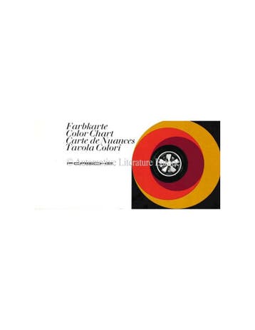1968 PORSCHE 911 & 912 KLEURENKAART BROCHURE, Ophalen of Verzenden, Nieuw