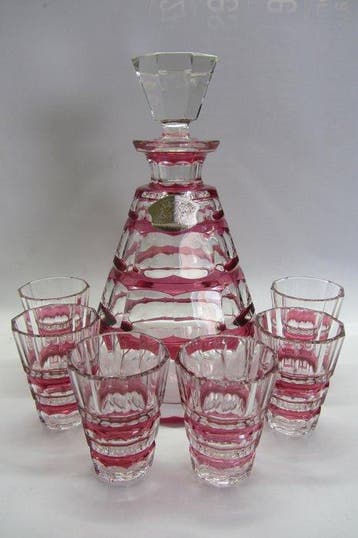 Val Saint Lambert - Charles Graffart - Carafe - Cristal -