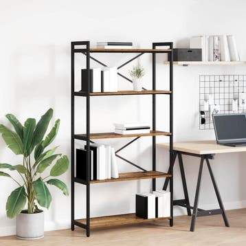 vidaXL Boekenplank 80 x 30 x 155 cm Bewerkt hout Oud hout, Verzenden