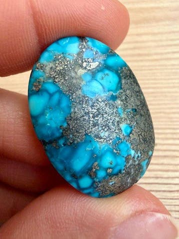 Turquoise Echte edelsteen! Topkleur Neishabour Turquoise