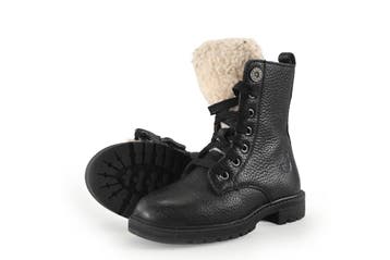 Muyters Veterboots Meisjes in maat 28 Zwart, Kinderen en Baby's, Verzenden, Jongen of Meisje, Schoenen, Zo goed als nieuw
