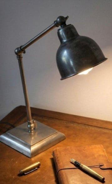 Bureaulamp (2) - Staal - 2, Antiquités & Art