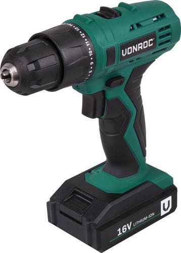 2dekans | VONROC Accuboormachine – 16V – 1.5Ah – Incl. accu,, Ophalen of Verzenden, Nieuw