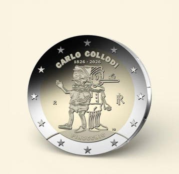 Italië. 2 Euro 2026 Pinocchio Proof (Zonder minimumprijs)
