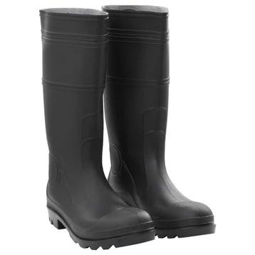 vidaXL Regenlaarzen maat 45 PVC zwart, Verzenden