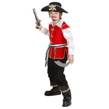 Piratenpak Rood Zwart Jongen, Verzenden, Nieuw