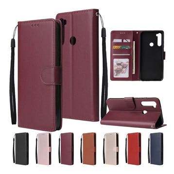 Xiaomi Redmi 9A Leren Flip Case Portefeuille - PU Leer, Verzenden