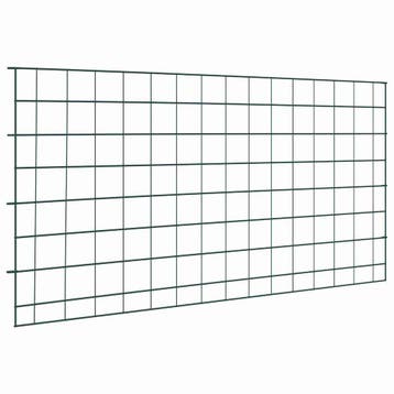 vidaXL Vijverhekset 5 st 100 x 50 cm Staal Groen, Verzenden, Nieuw