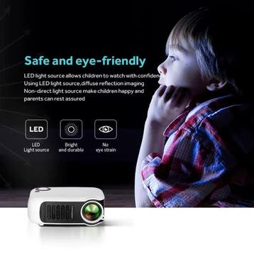 A2000 Mini Projector - 1000 Lumen - Screen Mirroring Beamer, Verzenden, Nieuw
