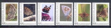 Pays-Bas 2008 - Papillons aux Pays-Bas, série complète