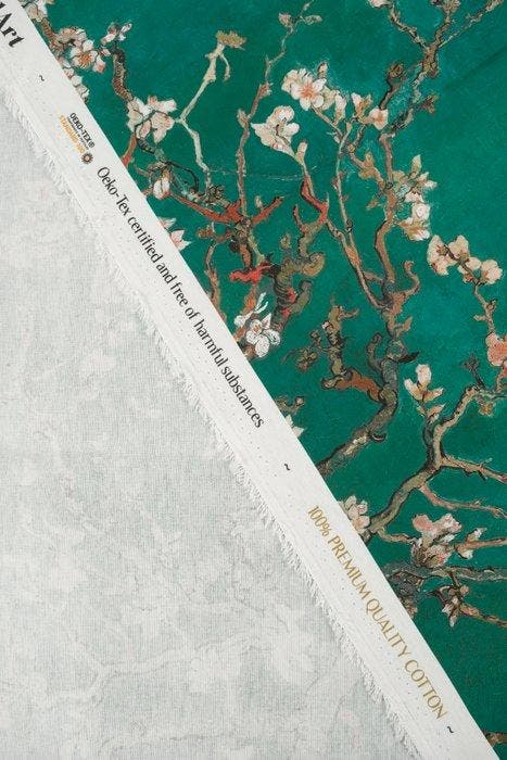 Livraison gratuite ! TexStilArt - Van Gogh ALMOND BLUE -, Antiquités & Art, Curiosités & Brocante