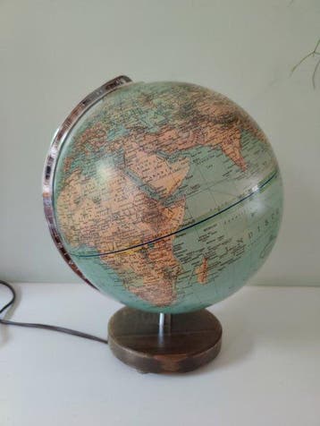 Celestial and terrestrial globes - Paul Oestergaard - duplex, Antiquités & Art, Curiosités & Brocante