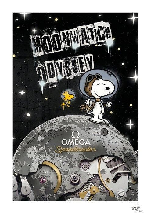 SKE - Moonwatch Odyssey - Omega x Snoopy, Antiek en Kunst, Kunst | Designobjecten