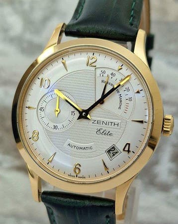 Zenith - 18k Elite Power Reserve - Zonder minimumprijs -